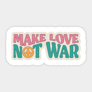 Make Love Not War Sticker